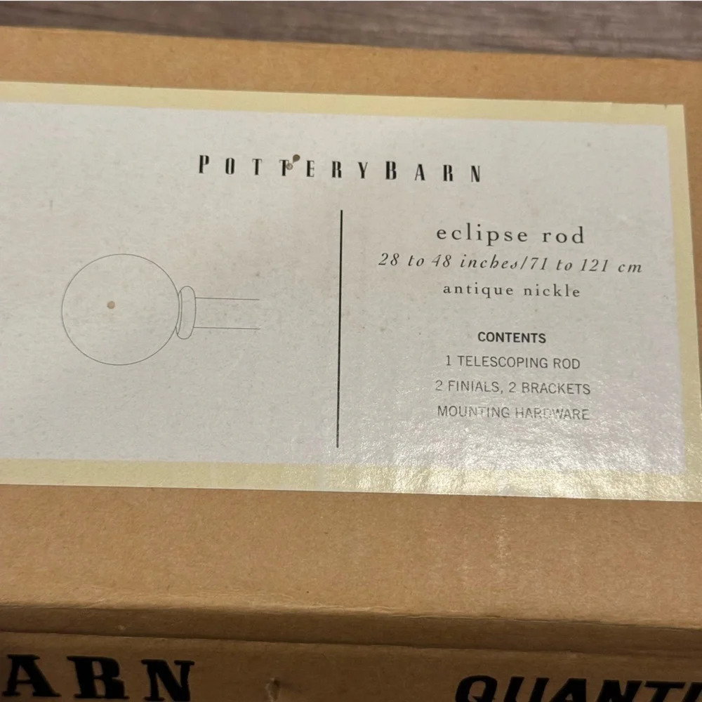 Pottery Barn Eclipse Curtain Rod 28-48